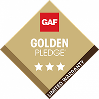GAF Golden Pledge Limited Warranty logo